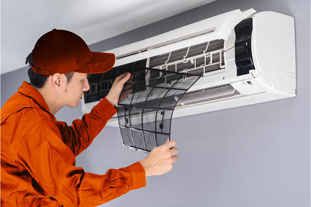 Ac Repair Abu Dhabi Expert Technicians Working Photo