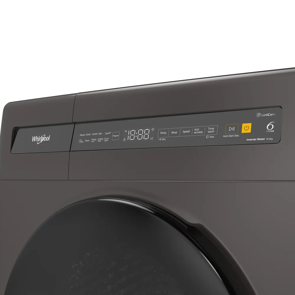 Whirlpool Sanicare WFC105604RT-D (10.5 kg) Front Load (With Heater) Washing Machine - Image 3
